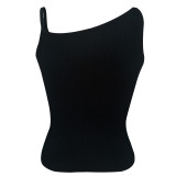 Spring Summer Women's Rib Fashion Casual Vests