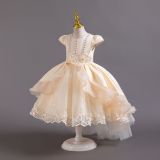 Flower Children's Dress Tail Princess Dress