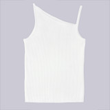 Spring Summer Women's Rib Fashion Casual Vests