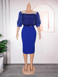 Women's Fashion Career Chic African Plus Size Dress