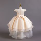 Flower Children's Dress Tail Princess Dress