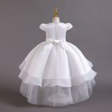 Flower Children's Dress Tail Princess Dress