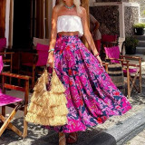 Women Printed Bohemian Skirt