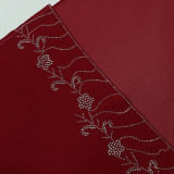 Women Muslim Beaded Robe Two Piece Set