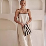 Spring Summer Women's Fashion Casual Strap Dress With Pockets