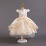 Flower Children's Dress Tail Princess Dress