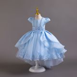 Flower Children's Dress Tail Princess Dress