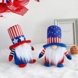 American striped five-star faceless doll decoration cute dwarf elderly doll gift