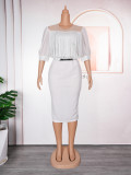 Women's Fashion Career Chic African Plus Size Dress