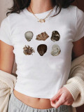 Women's Trendy Summer Slim Bow Short Sleeve T-Shirt
