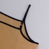 Spring Summer Women's Fashion Casual Strap Dress With Pockets