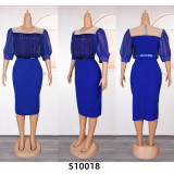 Women's Fashion Career Chic African Plus Size Dress