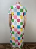 Plus Size Women Loose Casual Print Dress