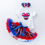 Baby harem striped tutu two-piece set