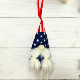 American Gnome Faceless Doll American Holiday Ornament