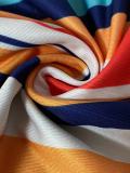 Plus Size Women Summer Multi-Color Striped Dress