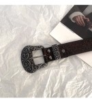 Women's Brown Decorative Retro Belt