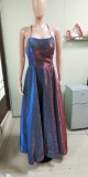 Spring Long Strap Glitter Formal Party Dress -（Processing time need 3-6 days）