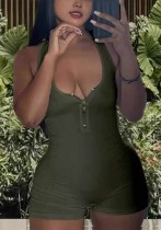 Women Solid Ribbed Jumpsuit