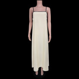 Spring Summer Women's Fashion Casual Strap Dress With Pockets