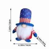 American striped five-star faceless doll decoration cute dwarf elderly doll gift