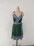 Women's Printed Strap Maternity Dress