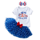 Baby harem striped tutu two-piece set