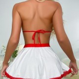 Sexy White Cosplay Nurse Two Pieces Sexy Lingerie Set