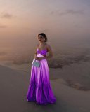 Women Summer Suspender Gradient Backless Sleeveless Dress