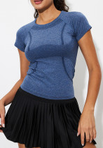 Women Round Neck Yoga Wear Short Sleeve Top Women Round Neck Yoga Wear Short Sleeve Top