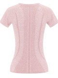 Women Round Neck Yoga Wear Short Sleeve Top