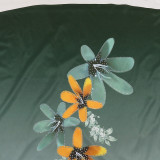 Women Beaded Printed Muslim Dresses Dubai Arabian Abayas