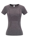 Women Round Neck Yoga Wear Short Sleeve Top