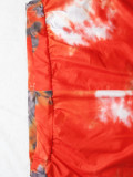 Plus Size Women Casual Tie Dye Print Top and Shorts Two-piece Set