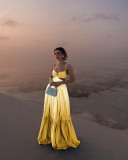 Women Summer Suspender Gradient Backless Sleeveless Dress