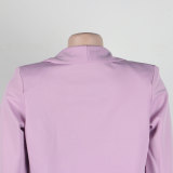 Women Fall/Winter Solid Long Sleeve Casual Blazer