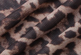 Women Summer Sexy Mesh Print See-Through Long Sleeve Dress