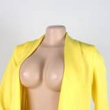 Women Fall/Winter Solid Long Sleeve Casual Blazer