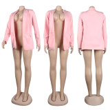 Women Fall/Winter Solid Long Sleeve Casual Blazer
