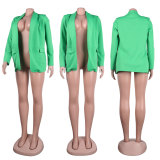 Women Fall/Winter Solid Long Sleeve Casual Blazer