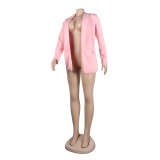 Women Fall/Winter Solid Long Sleeve Casual Blazer