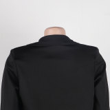 Women Fall/Winter Solid Long Sleeve Casual Blazer