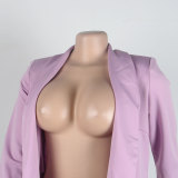 Women Fall/Winter Solid Long Sleeve Casual Blazer