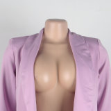 Women Fall/Winter Solid Long Sleeve Casual Blazer