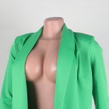 Women Fall/Winter Solid Long Sleeve Casual Blazer