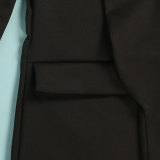 Women Fall/Winter Solid Long Sleeve Casual Blazer