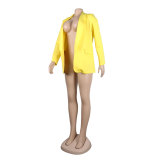 Women Fall/Winter Solid Long Sleeve Casual Blazer