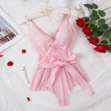 Plus Size Women See-Through Temptation One-piece Sexy lingerie