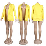 Women Fall/Winter Solid Long Sleeve Casual Blazer