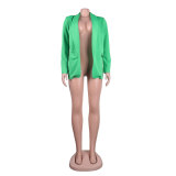 Women Fall/Winter Solid Long Sleeve Casual Blazer